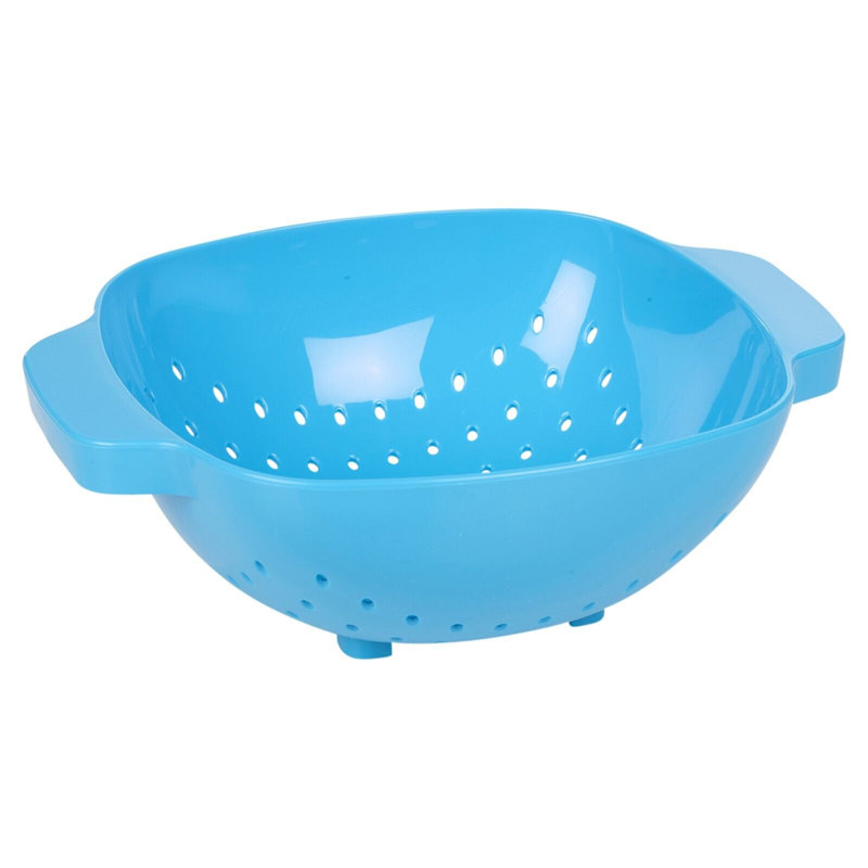 Belfry Kitchen Creekside Plastic Colander, Blue