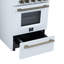 Cuisinière à gaz 24 pouces blanche Breno-118620237