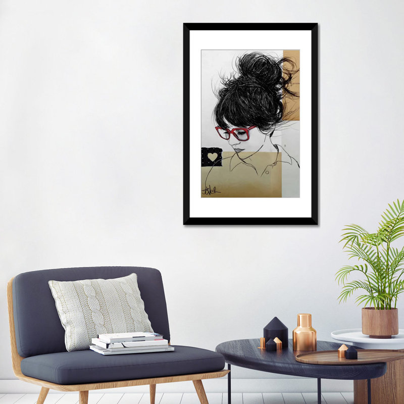 «Parfois, vous volez», impression sur toile tendue, H 32 po x l 24 po x P 1 po, Papier d'art encadré noir, Blanc