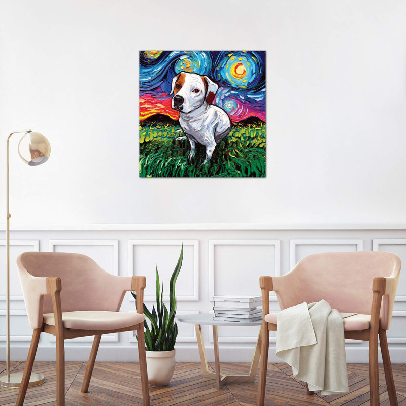 Miss Mickey Night - Painting on Canvas, Wrapped Canvas, 45.72 cm H x 45.72 cm W x 3.175 cm D