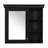 30'' X 28'' Wall Mounted Black Bathroom Storage Cabinet, Soft Closing Hinges And Clear Mirror Visual Modern - Medicine Cabinet With Mirror, Suitable For Various Home Environments