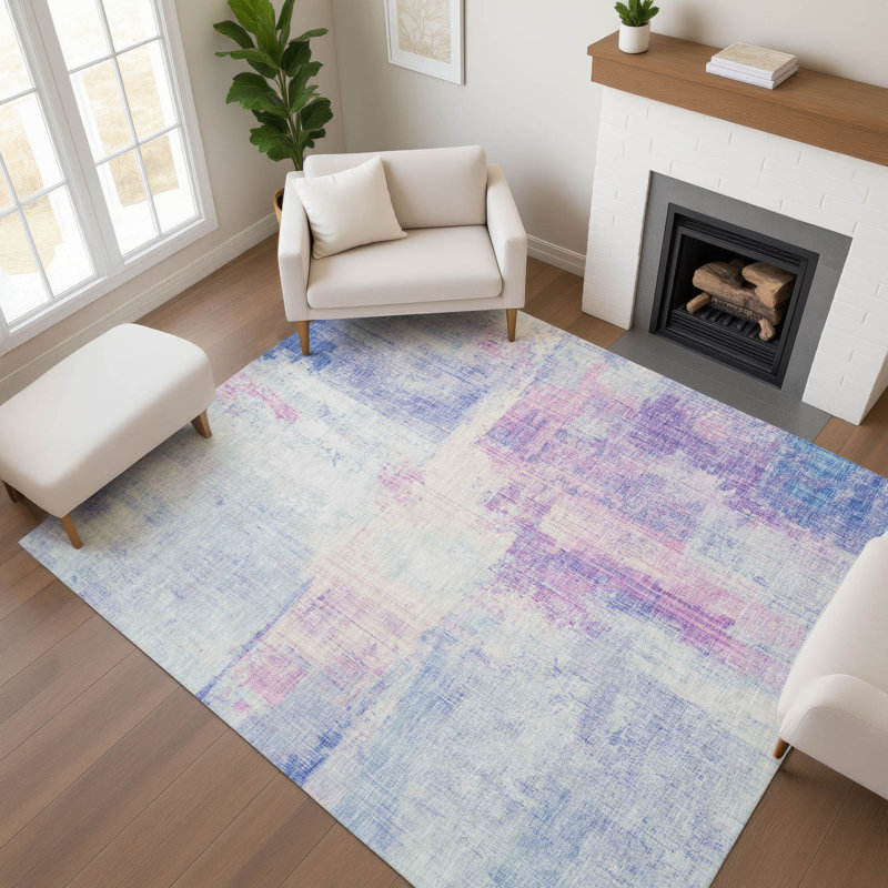 Premium Machine Washable Bucz AMF1759 Modern Rug, Rectangle 10' x 14'