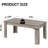 63" Farmhouse Dining Table for 4-6, Rustic Wood Rectangular Kitchen & Dining Room Table for Small Spaces or Apartments-765711533