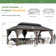 Aluminum Patio Gazebo with Double Roof