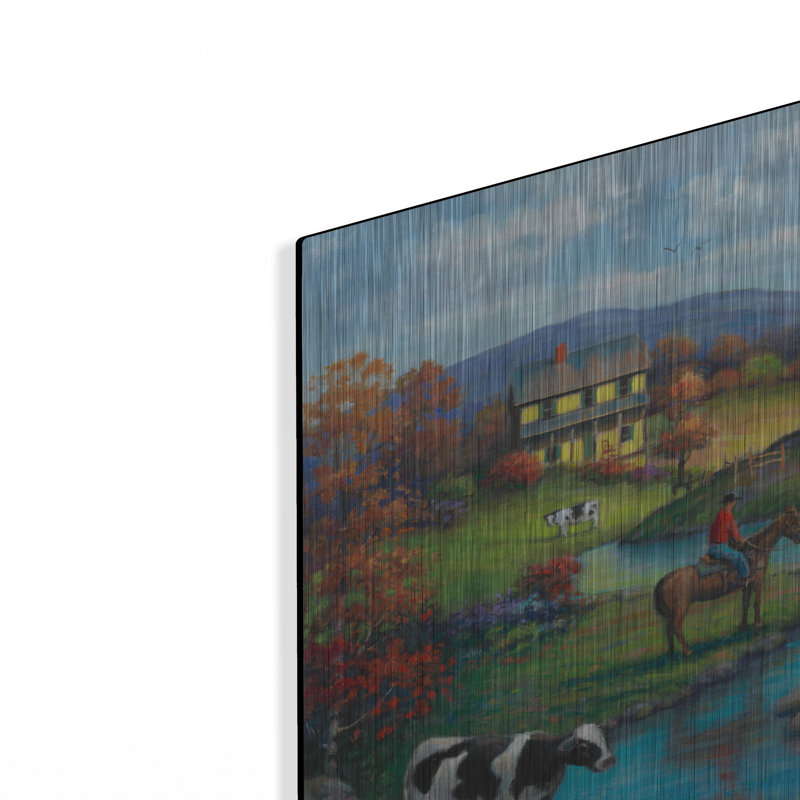 «Brown Barn Farm» par John Zaccheo, H 12 po x l 16 po