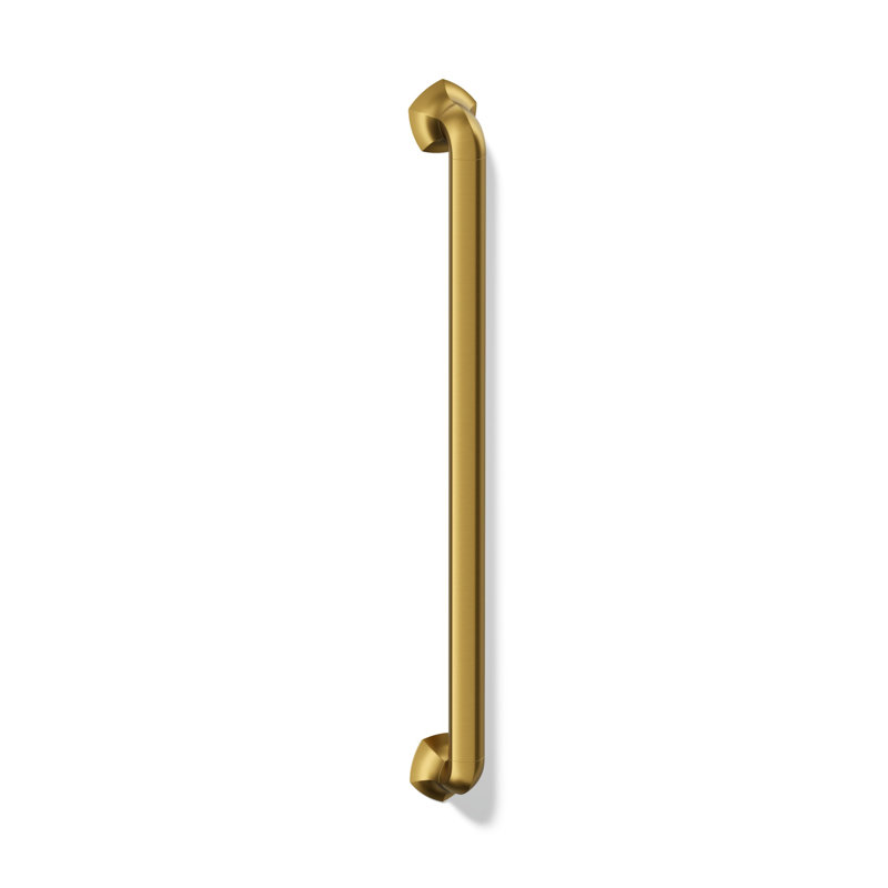 Barre d'appui occasion, H 2,69 po x l 24 po, Laiton brossé moderne éclatant
