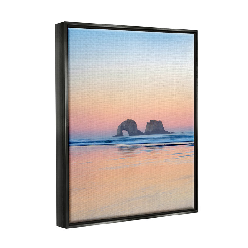 Art mural sur toile flottant Rosecliff Heights, Cadre flottant noir de jais, H 21 po x l 17 po x P 1,7 po