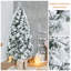 Arbre de Noël effilé 7 pi avec pin blanc effilé