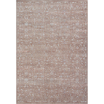 Tapis rouille et viscose Werri