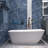 59'' x 28'' Freestanding Acrylic Soaking Bathtub in White