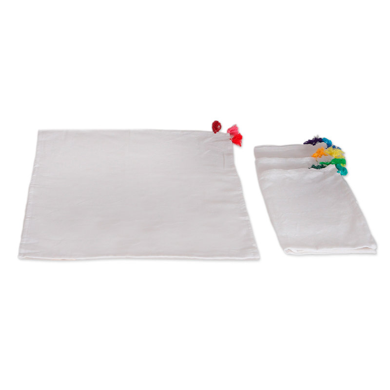 Heeral Cotton Blend No Pattern Square Napkin
