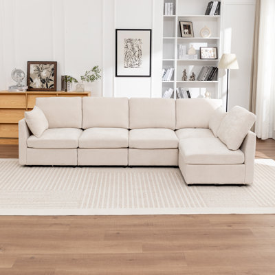 Miller 5 - Piece Modular Upholstered Sectional