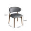 Ensemble de 2 chaises d'appoint en bois massif gris Midland-2040723080-2040723087