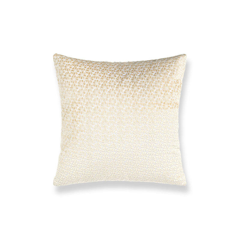 Coussin en coton réversible, Ivoire ivoire, Carré 22 po