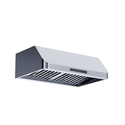 112 Series 36"" 500 CFM Ducted Under Cabinet Range Hood in Stainless Steel -  Winflo, W112B36D