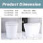 Toilette à simple chasse en céramique Smart toilettes 1,05 GPF