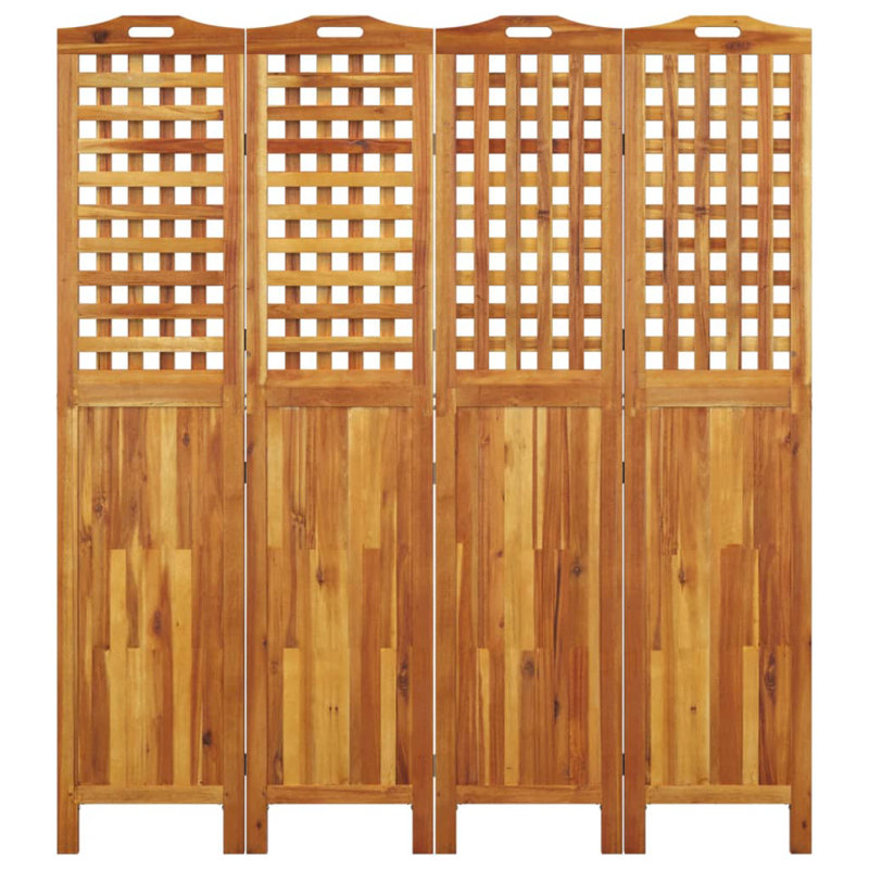 70.9'' H Solid Wood Folding Room Divider, 4