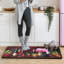 Tapis de cuisine à motif raisin pour la cuisine et la salle à manger, ensemble de 2 pièces de décoration rouge-brun