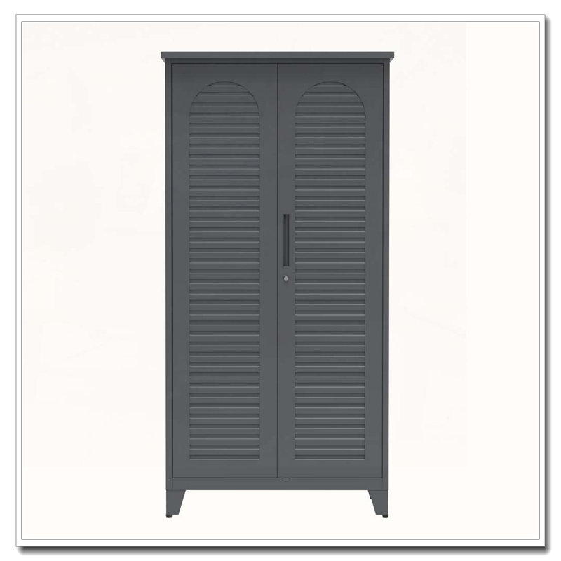 Armoire de rangement haute en métal avec grand espace de rangement polyvalent
