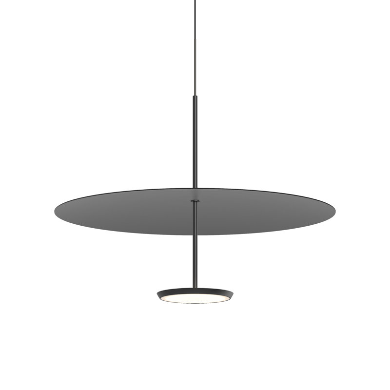 Sky Dome 1 - Light LED Pendant, Black, 17.5" H x 24" W x 24" D, Matte Black