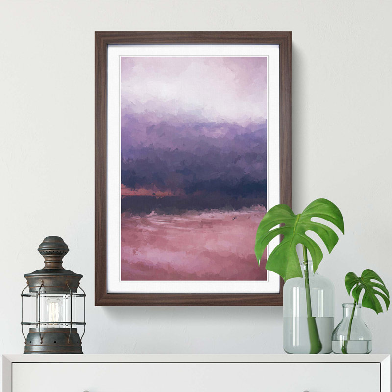 Moody Waters - Picture Frame Graphic Art Print, Walnut Framed, 87cm H x 62cm W x 2cm D