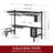 Adjustable Over-the-Sink Stainless Steel Dish Drying Rack, Large-Capacity Kitchen Organizer, Black