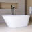 65'' Acrylic Freestanding Soaking Bathtub In Glossy White