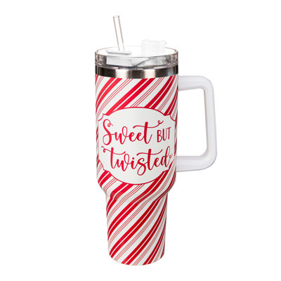Sweet But Twisted Canyon Cup, Double Wall Stainless Steel w/ Straw, 40oz, Gift Bo