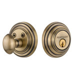 Nostalgic Warehouse Classic Rosette Single Cylinder Deadbolt