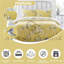 Birdie Blossom Duvet Cover and Pillowcases Set, Polycotton, Machine Washable, Soft Yarn Bedding