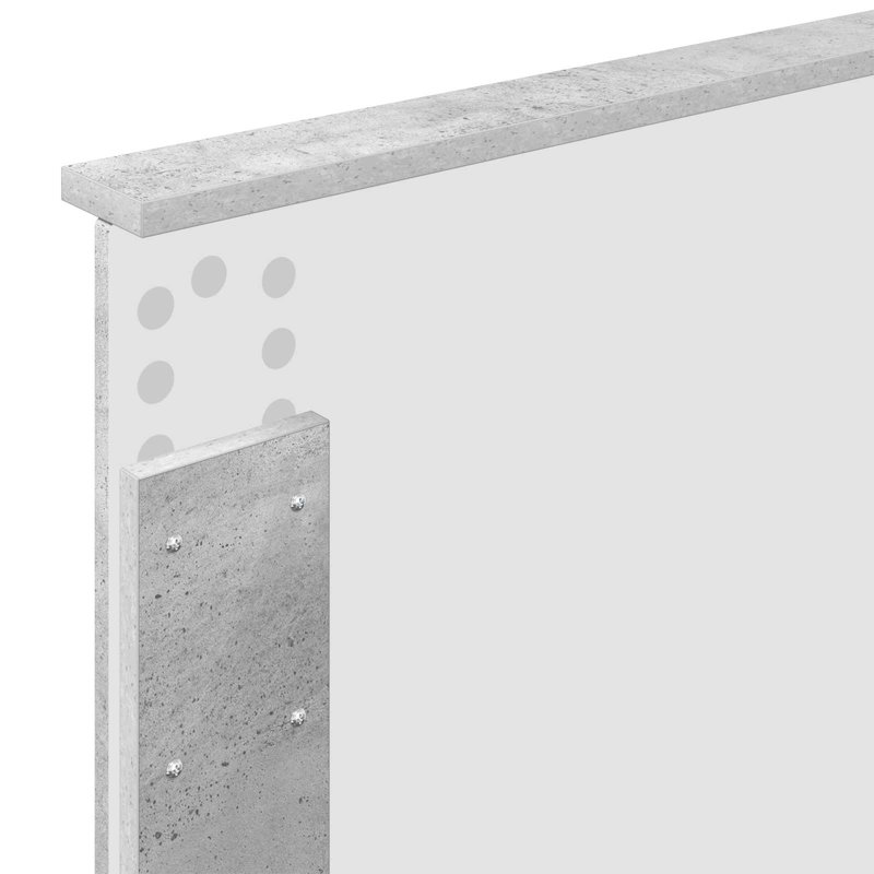 Bed, Single (3'), Concrete Grey
