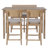 Entwistle 4 - Person Four Leg Base Dining Set-84467344