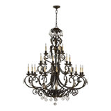 Ancram 21 - Light Tiered Chandelier