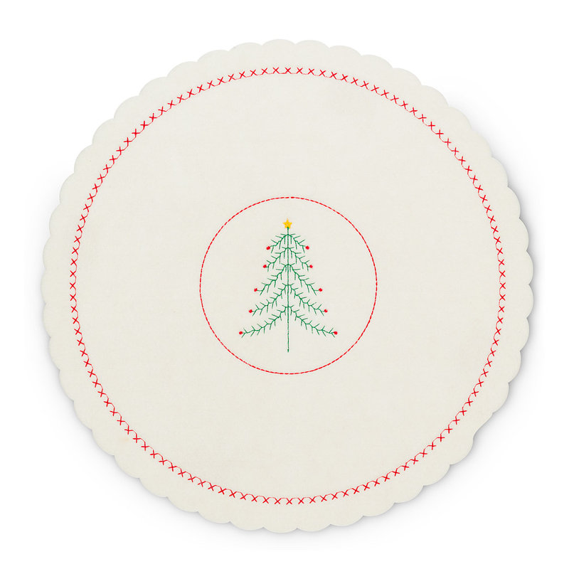 No Pattern Round Placemat