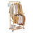Breeza 31.5'' Solid Wood Rolling Clothing Rack