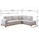 Bridgeview 109.8" Wide Chenille Fabric Cushion Back Upholstered L-Shaped Sectional Solid Wood Frame