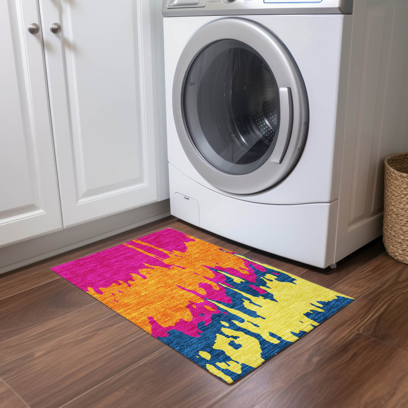  Chayden Area Rug with Non-Slip Backing, Rectangle 1'8" x 2'6"