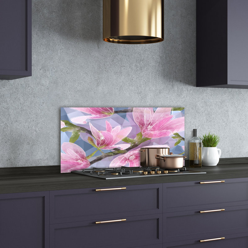 50cm W x 100cm L Glass Peel and Stick Panel