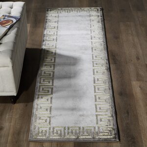 Bolog Abstract Gray/White Area Rug