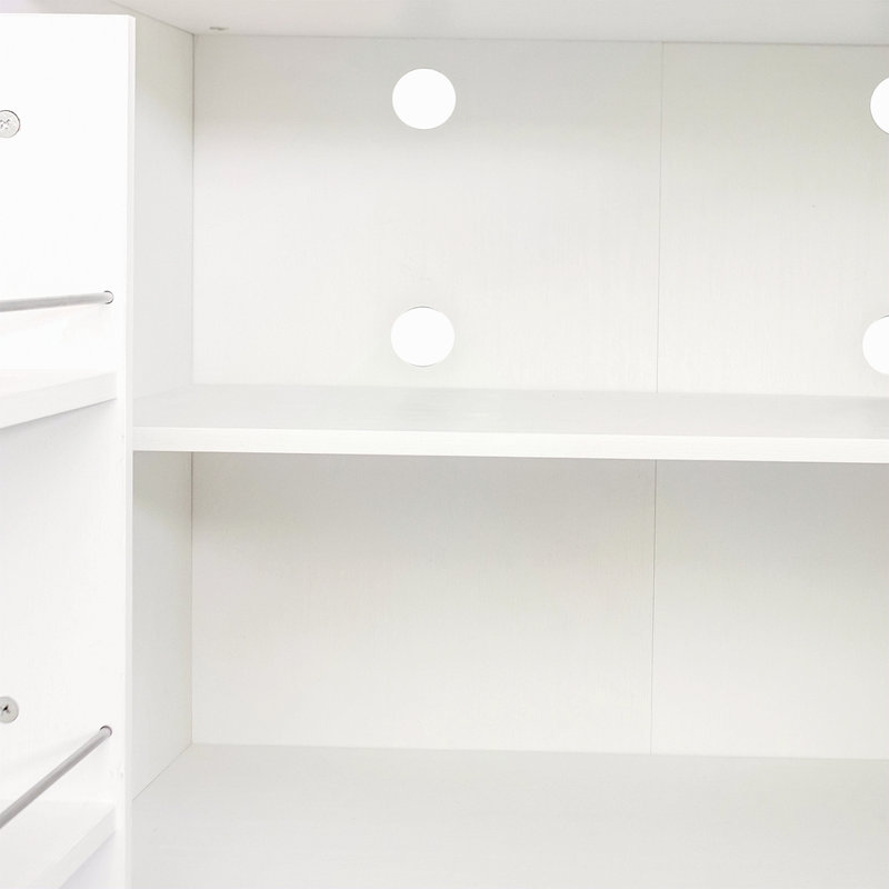 62.99In Kitchen Pantry Cabinet, White Freestanding Buffet Cupboards Sideboard With Doors &  Shelves, Kitchen Pantry Storage Cabinet For Kitchen, Living Room And Dinning Room