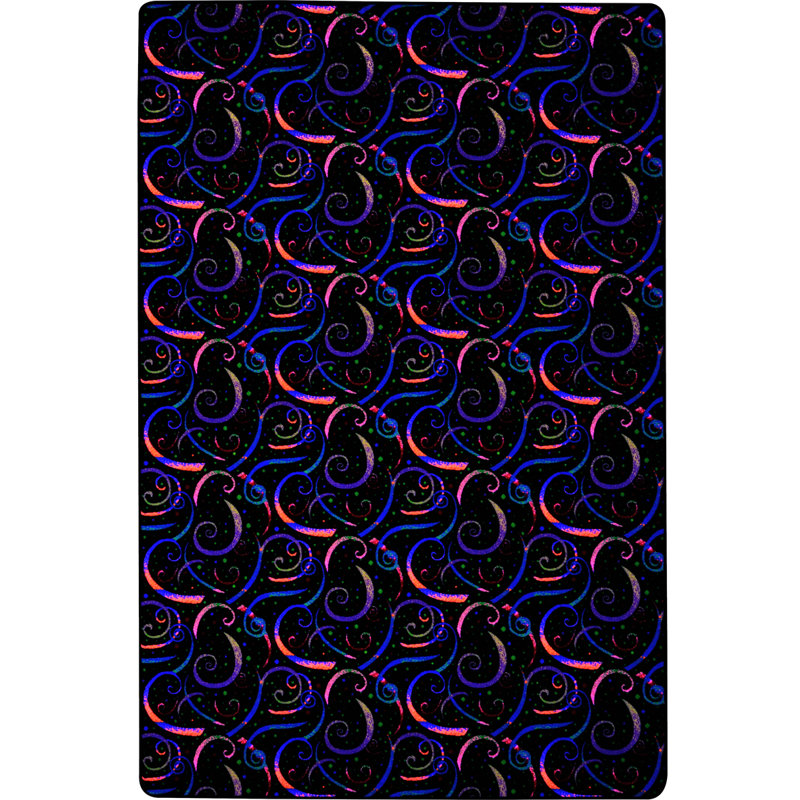 Tapis fluorescent Joy Carpets Dynamo, Rectangle 6 pi x 12 pi