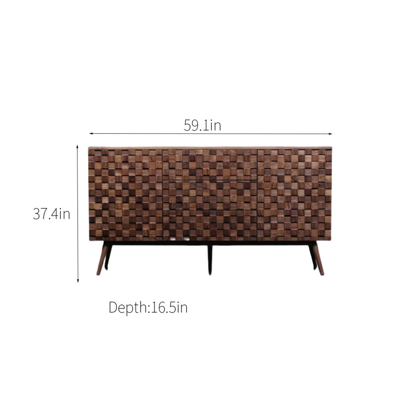 59.1'' Solid Wood Sideboard