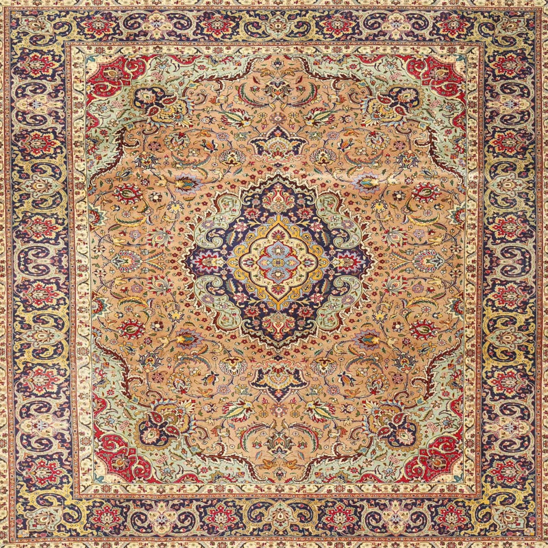 Oriental Indoor Rug, Square 4'