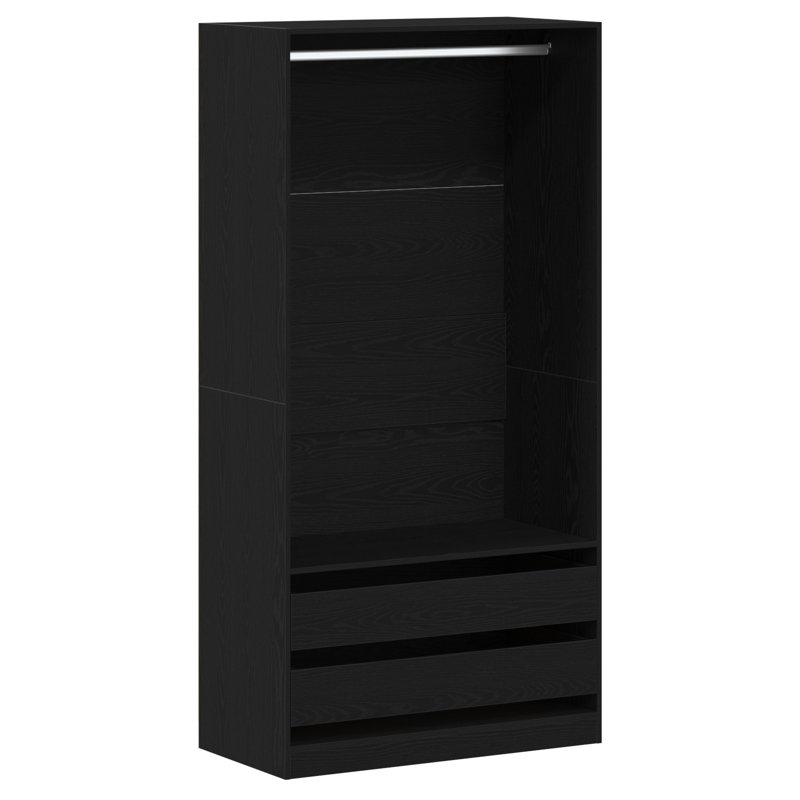 Manufactured Wood Wardrobe, 200 cm H x 100 cm W x 50 cm D
