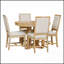 Ensemble de table de salle à manger extensible 5 pièces avec 4 chaises rembourrées, parfait pour les cuisines de campagne modernes et les salles à manger-578307052-578307050