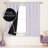 Deconovo 100 Percent Blackout with Liner Rod Pocket Curtain Panel Pair-75196923-75196902