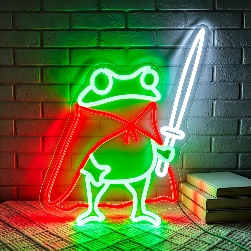Frog Neon Lights Signs Neon Sign Led Sign Light for Wall Decor,Frog Neon Sign for Room Decor,Man Cave Decoration,Dormroom,Wall Decor,Gift,5V USB Powered