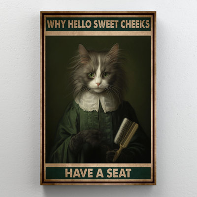 «Cat pourquoi bonjour les joues douces»