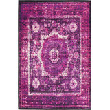 Majestic Oriental Violet Area Rug