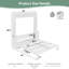 Grand lit escamotable avec bureau - Lit mural peu encombrant avec lumières DEL et charge USB, lit pliable d'une capacité de 600 lb pour les petits espaces, aucun assemblage requis-1021011595